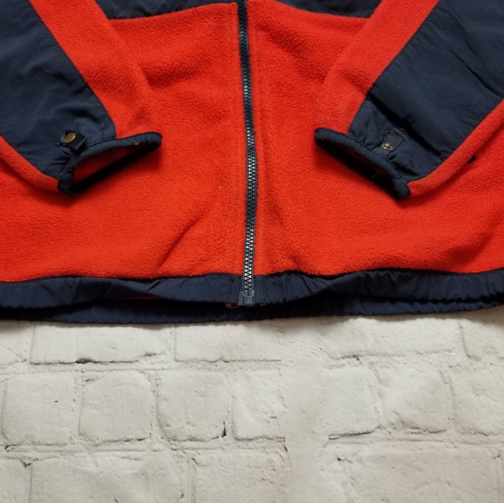 SOLD The North Face Fleece Orange Jacket~ size large - Picture 5 of 8
